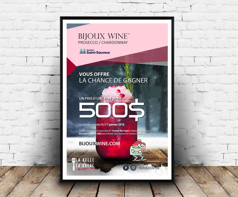 Poster Bijoux Wine
