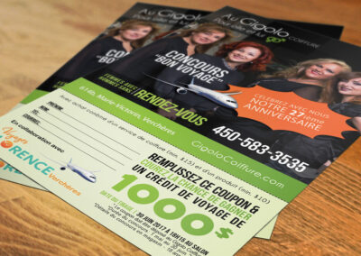 Au Gigolo Coiffure | Concours voyage