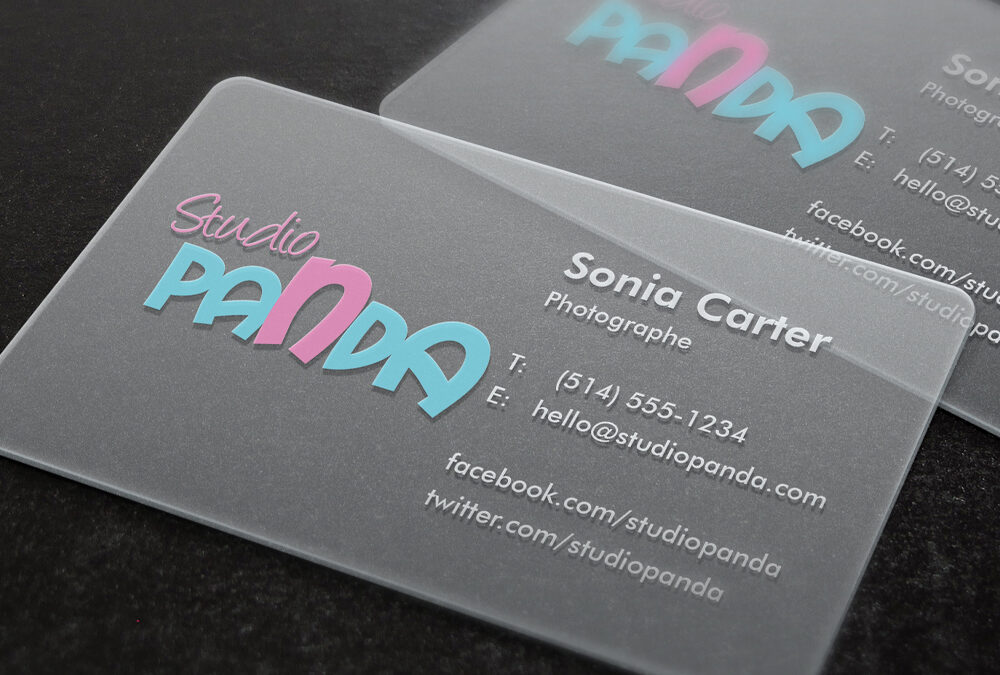 Panda | Carte d&rsquo;affaires givrée