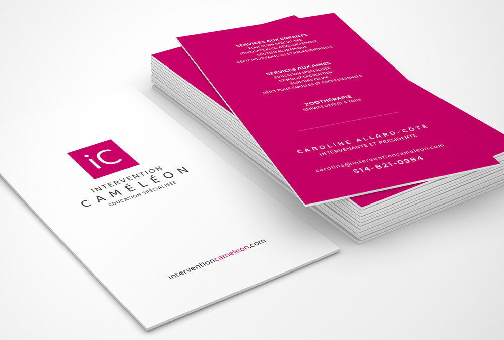 Intervention Caméléon | Carte d&rsquo;affaires 2