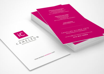 Intervention Caméléon | Carte d&rsquo;affaires 2